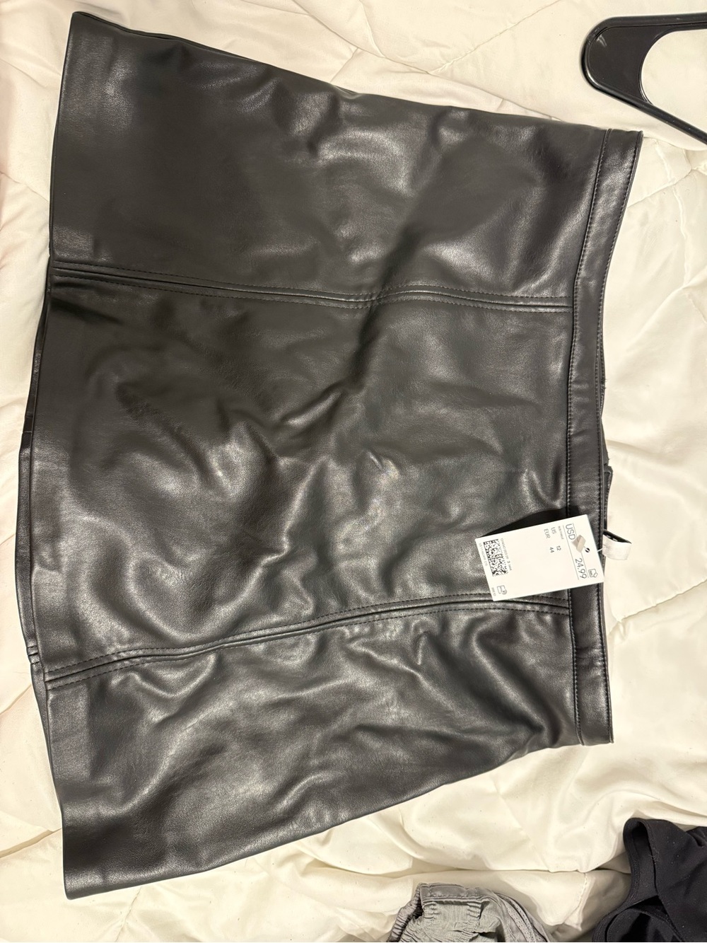Faux Leather Black Women's Shorts - Stylish Mini Short